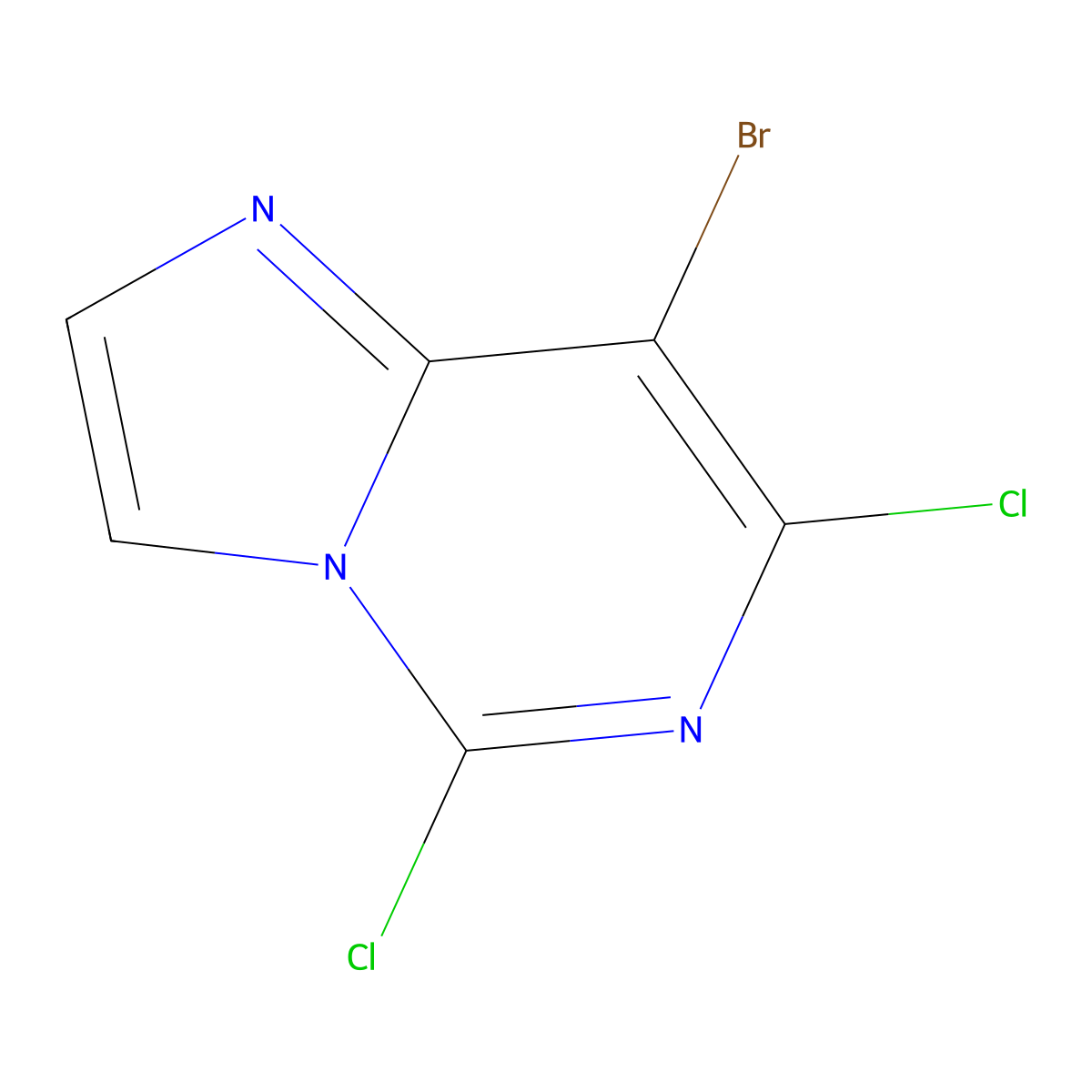 8-Bromo-5,7-dichloroimidazo[1,2-c]pyrimidine molecular structure, CAS 2375508-14-6