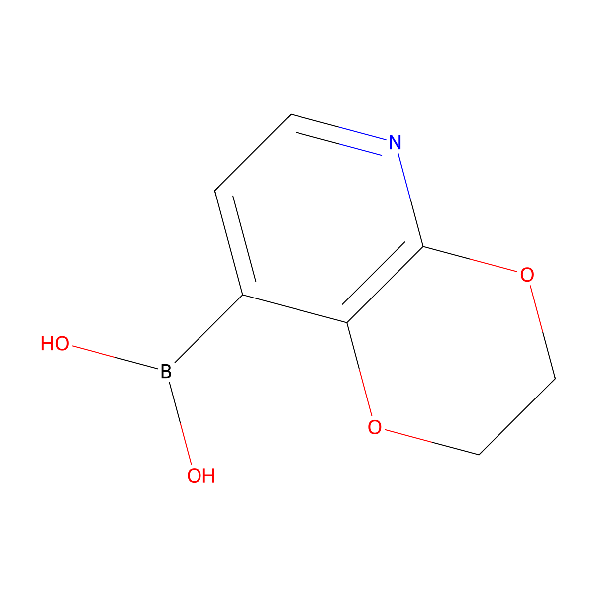 2,3-Dihydro-[1,4]dioxino[2,3-b]pyridine-8-boronic Acid molecular structure, CAS 2375508-55-5