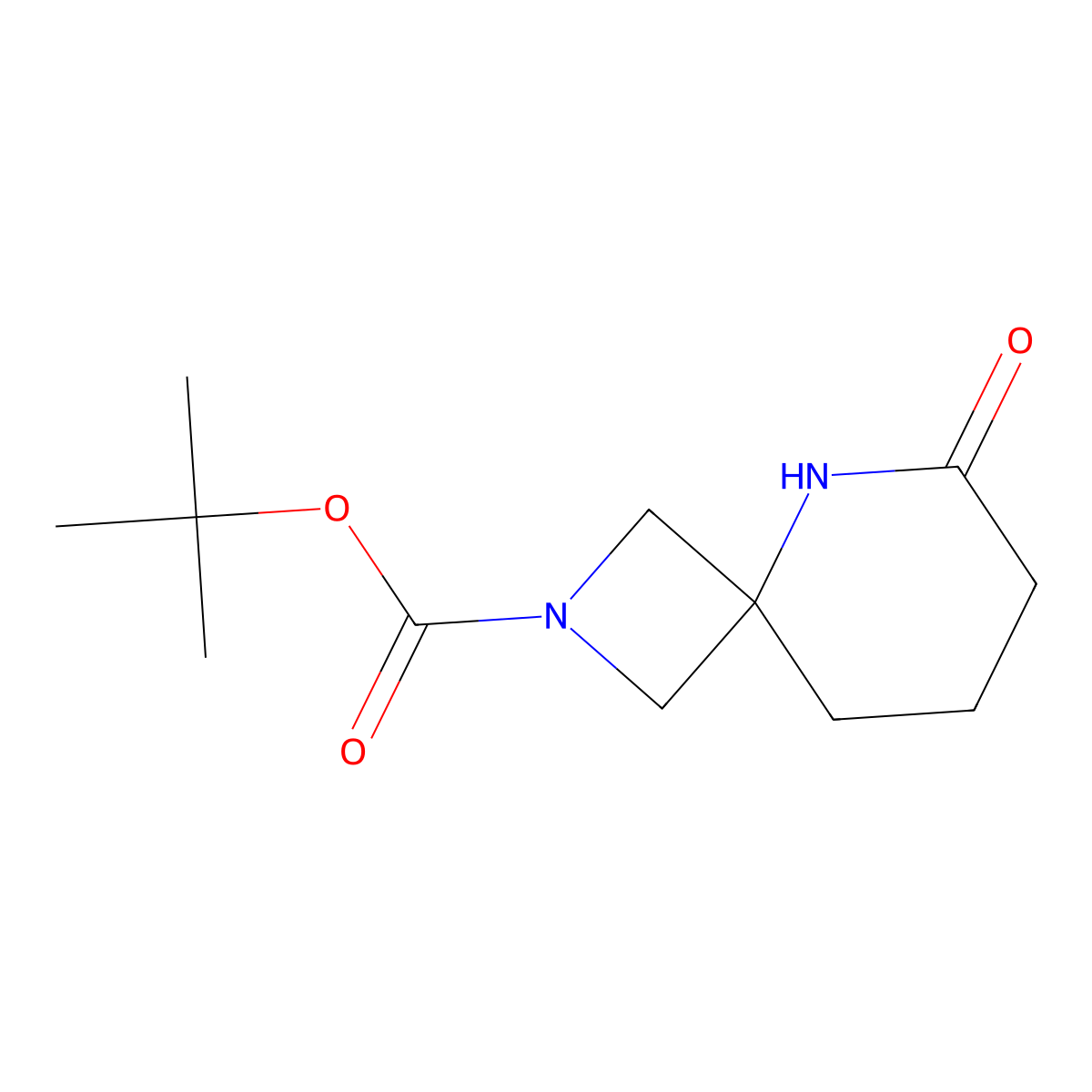 tert-Butyl 6-oxo-2,5-diazaspiro[3.5]nonane-2-carboxylate molecular structure, CAS 2375528-15-5