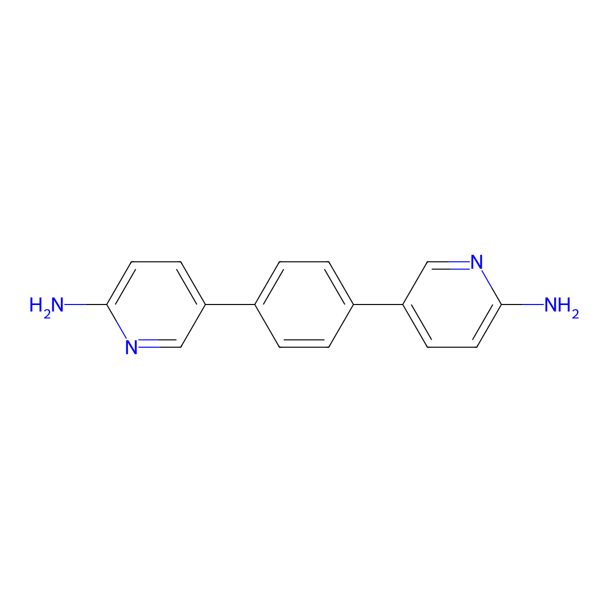 5,5'-(1,4-Phenylene)bis(pyridin-2-amine) molecular structure, CAS 2375582-48-0