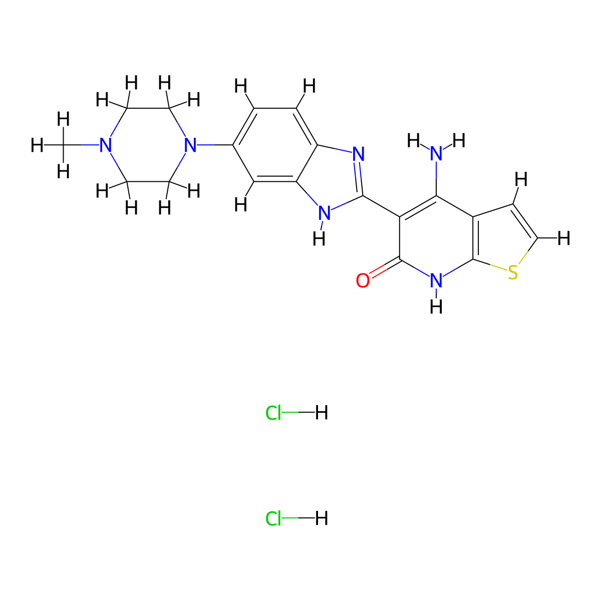 HPK1-IN-2 (dihydrochloride) molecular structure, CAS 2375595-72-3