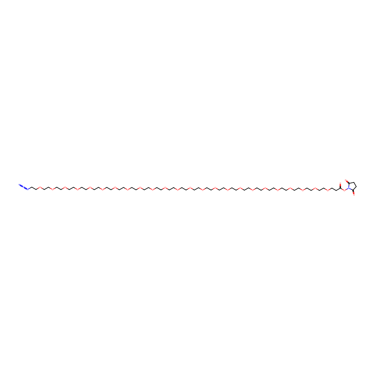 Azido-PEG24-NHS ester molecular structure, CAS 2375600-46-5