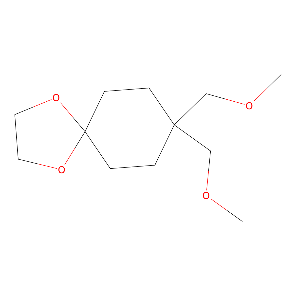 8,8-Bis(methoxymethyl)-1,4-dioxaspiro[4.5]decane molecular structure, CAS 2375651-00-4