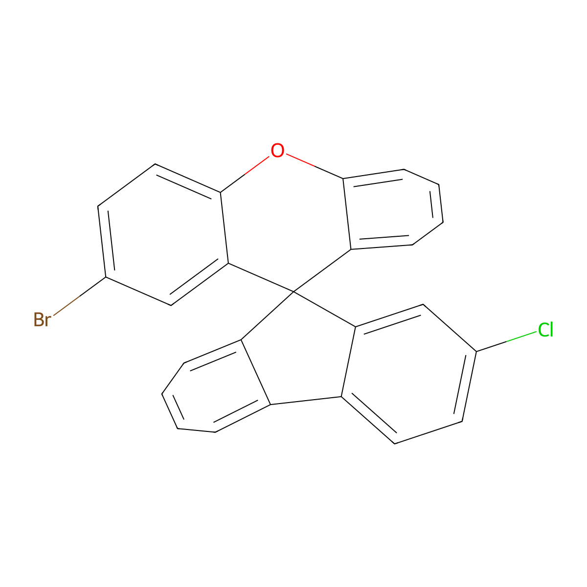 2'-Bromo-2-chlorospiro[fluorene-9,9'-xanthene] molecular structure, CAS 2375669-47-7