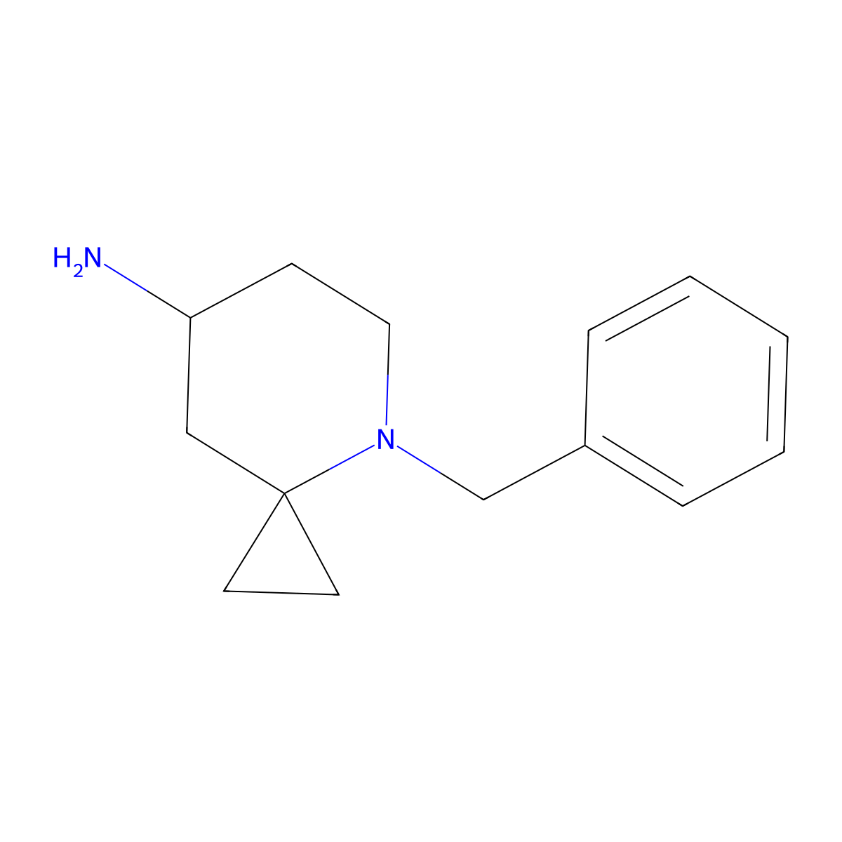 4-Benzyl-4-azaspiro[2.5]octan-7-amine molecular structure, CAS 2375772-80-6