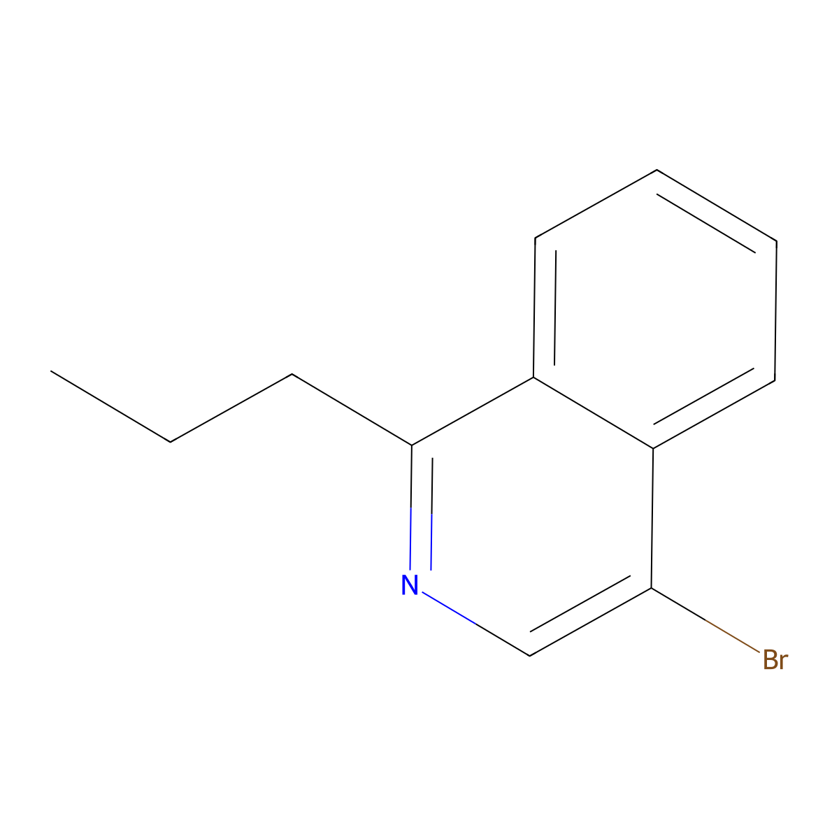 4-Bromo-1-propylisoquinoline molecular structure, CAS 2375776-44-4