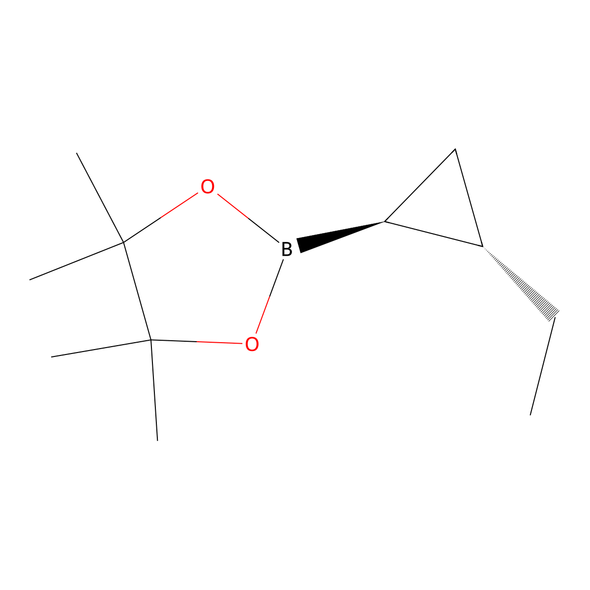 2-[(1S,2S)-2-ethylcyclopropyl]-4,4,5,5-tetramethyl-1,3,2-dioxaborolane molecular structure, CAS 2375816-24-1