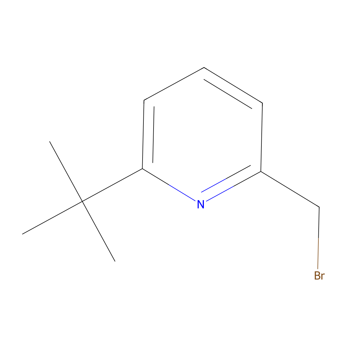 2-(Bromomethyl)-6-tert-butylpyridine molecular structure, CAS 2375830-67-2