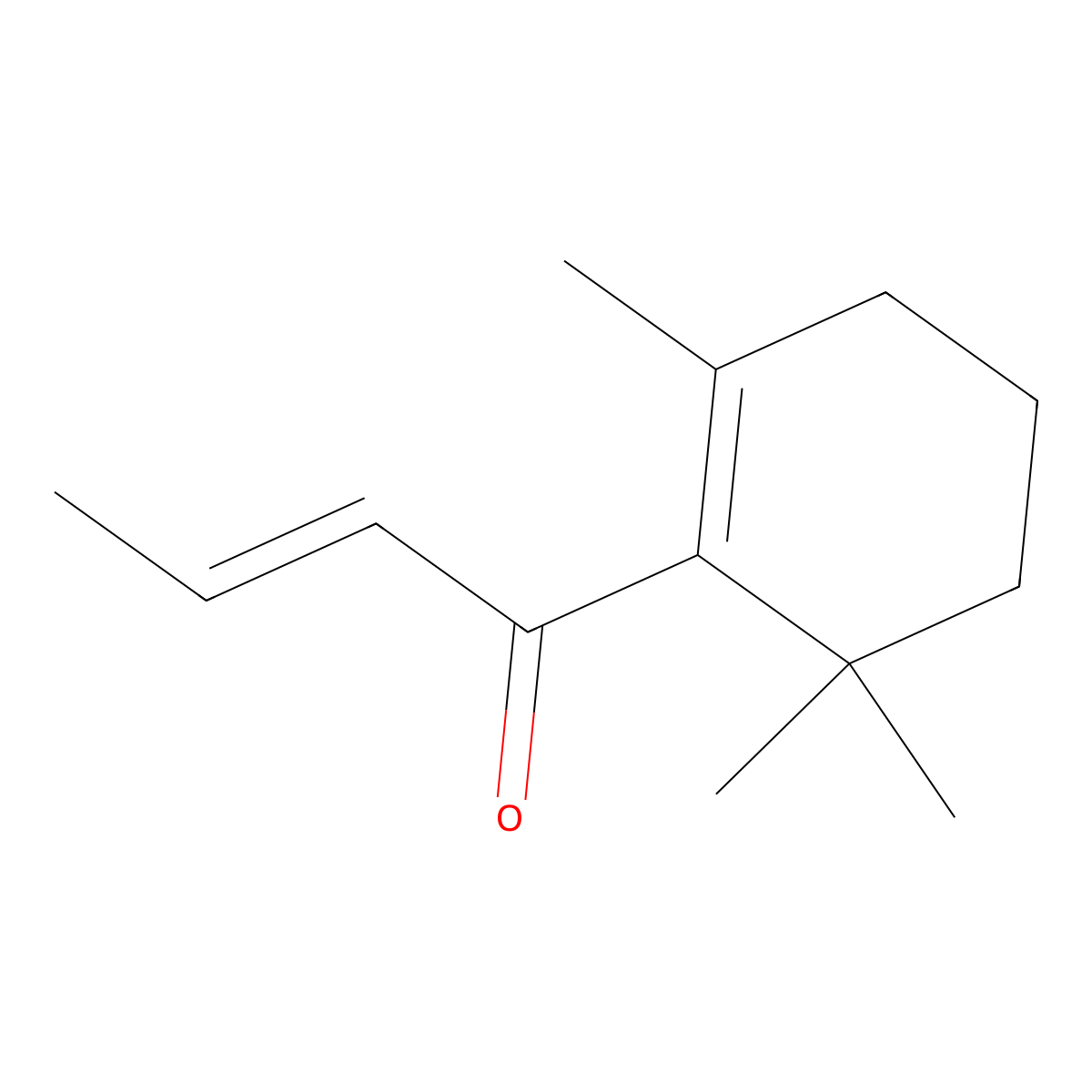 1-(2,6,6-Trimethyl-1-cyclohexen-1-yl)-2-buten-1-one molecular structure, CAS 2376-92-3