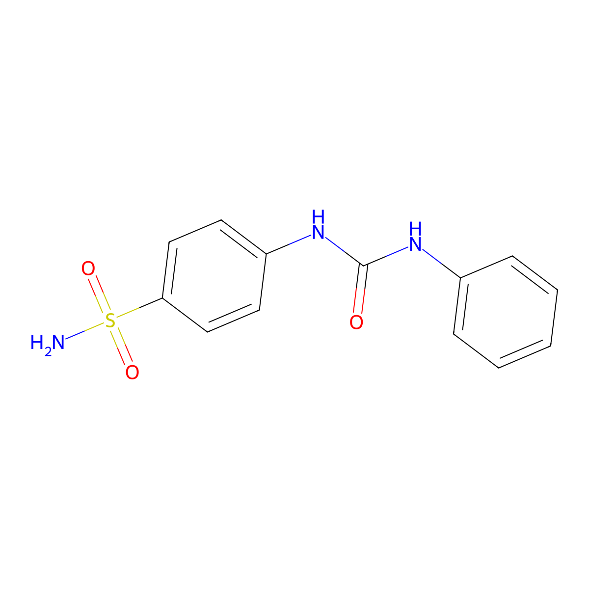 4-[(Anilinocarbonyl)amino]benzenesulfonamide molecular structure, CAS 23761-01-5