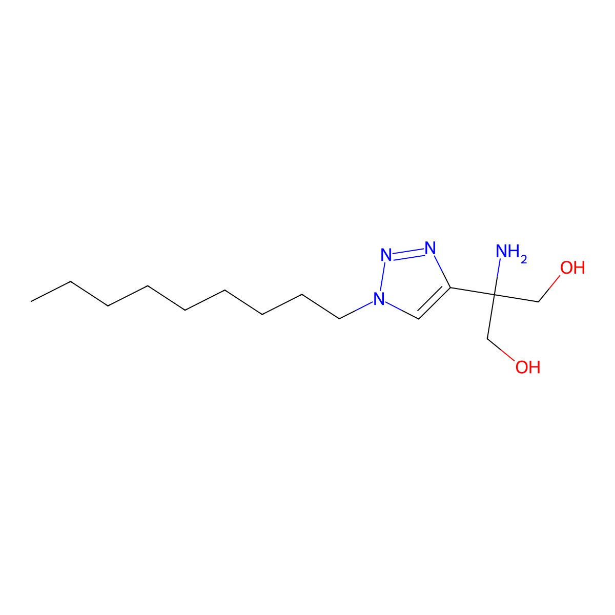 2-Amino-2-(1-nonyltriazol-4-yl)propane-1,3-diol molecular structure, CAS 2376132-22-6