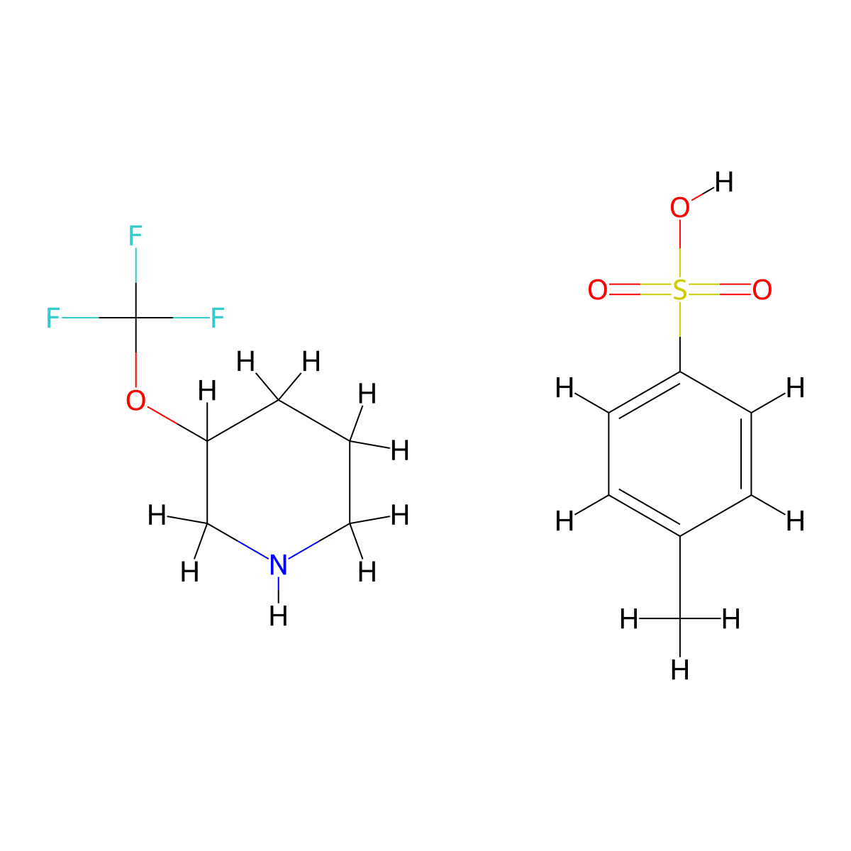 3-Trifluoromethoxy-piperidine Tosylate molecular structure, CAS 2376143-20-1