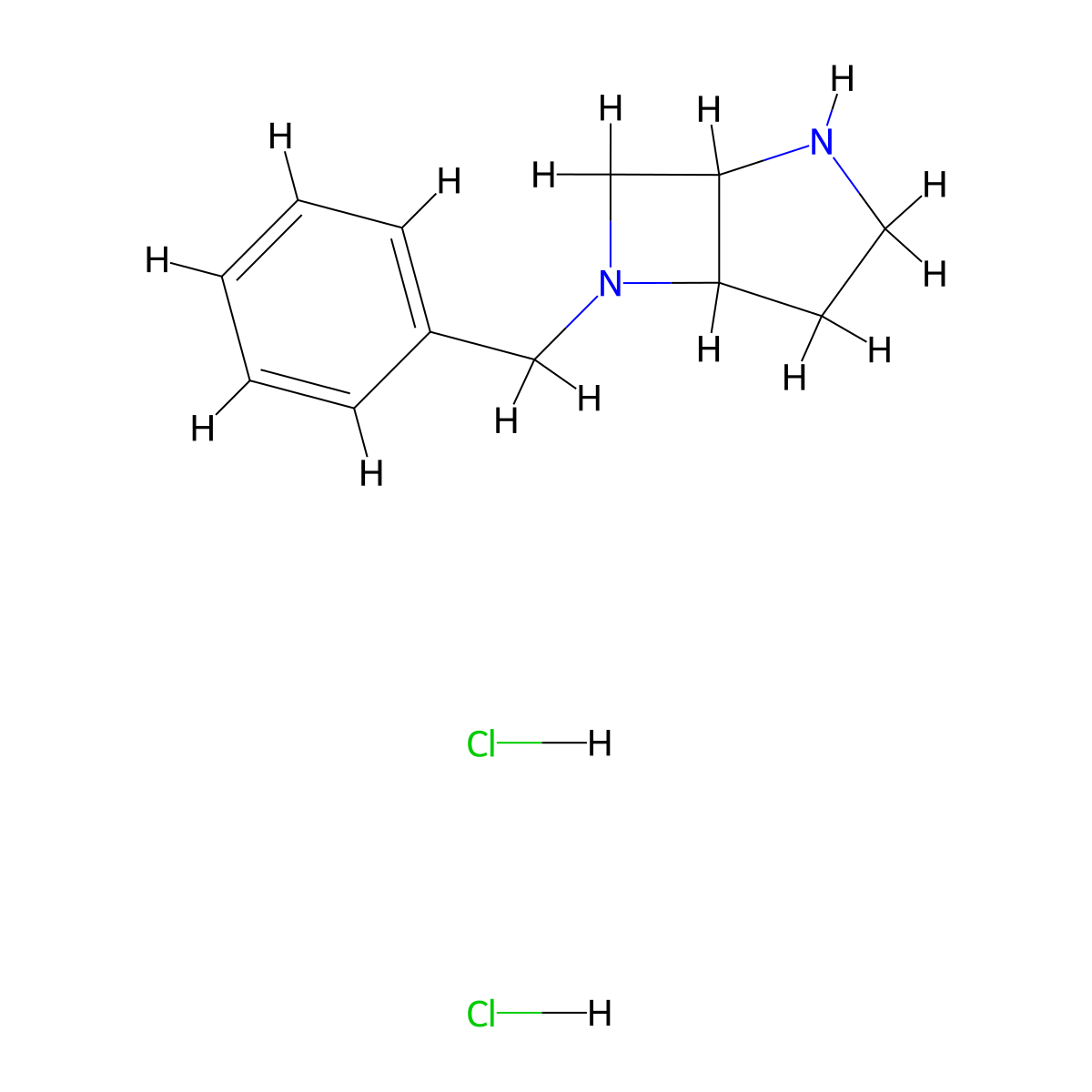 6-Benzyl-2,6-diaza-bicyclo[3.2.0]heptane dihydrochloride molecular structure, CAS 2376143-23-4