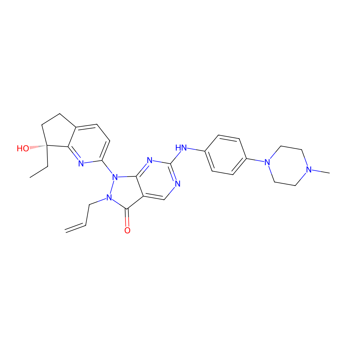 Azenosertib molecular structure, CAS 2376146-48-2