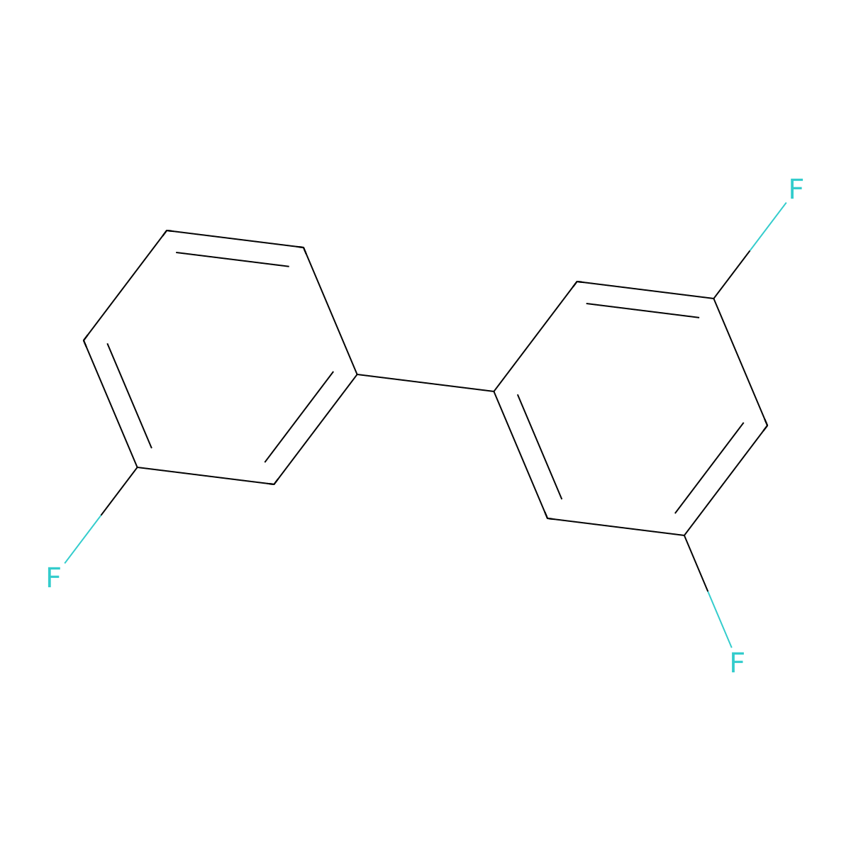 3,3',5-Trifluoro-1,1'-biphenyl molecular structure, CAS 2376261-57-1