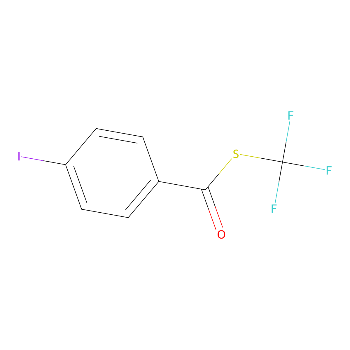 S-(Trifluoromethyl) 4-iodobenzothioate molecular structure, CAS 2376271-49-5