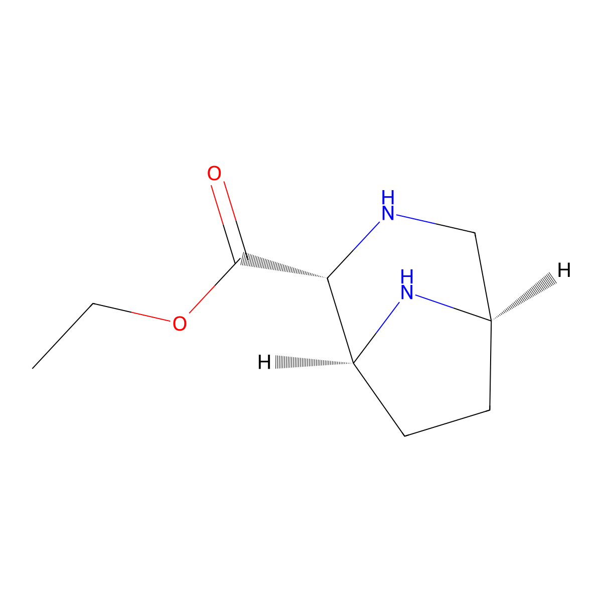 ethyl (1S,2R,5R)-3,8-diazabicyclo[3.2.1]octane-2-carboxylate molecular structure, CAS 2376316-77-5
