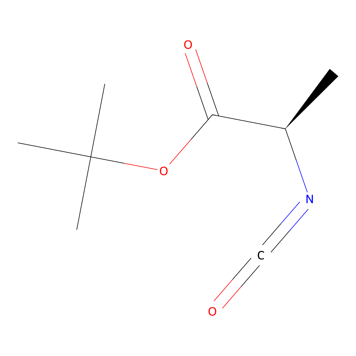 tert-butyl (2R)-2-isocyanatopropanoate molecular structure, CAS 2376317-49-4
