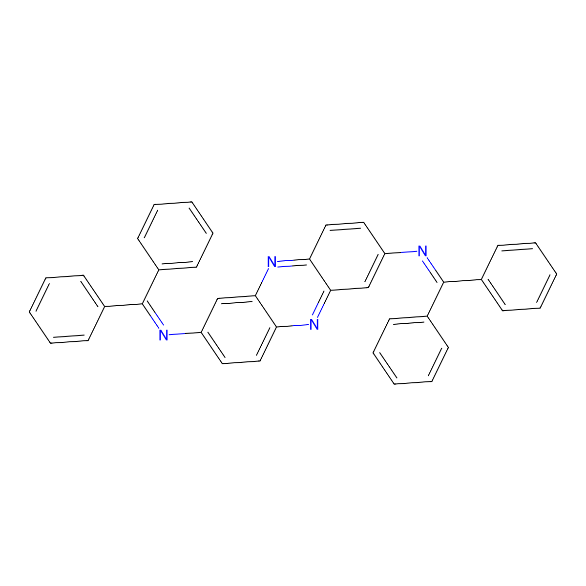 N,N'-(Phenazine-2,7-diyl)bis(1,1-diphenylmethanimine) molecular structure, CAS 2376335-77-0