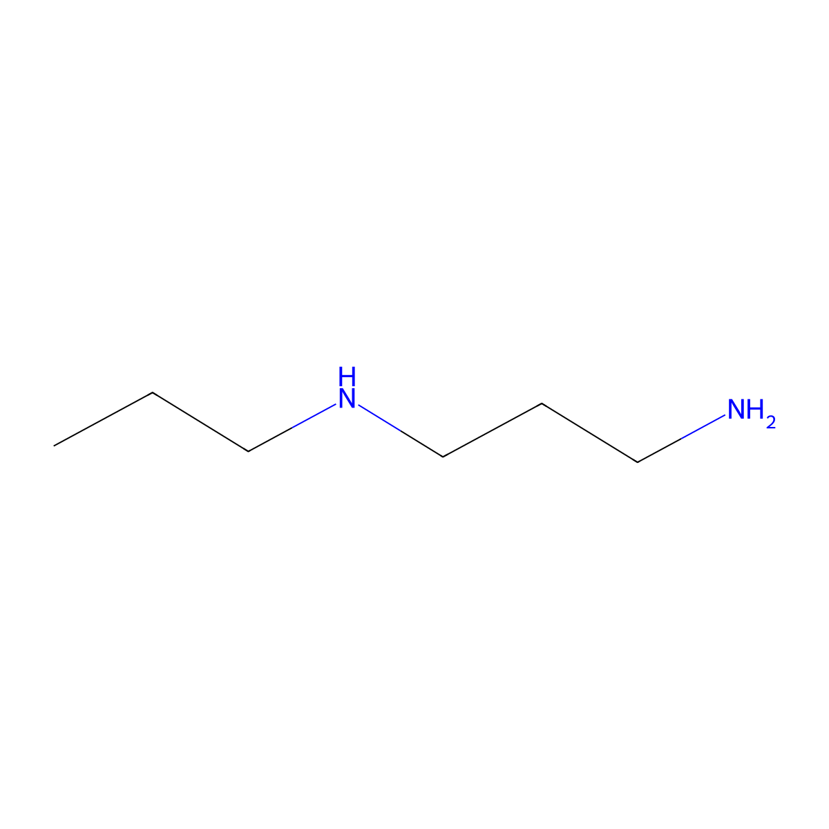 N-Propyl-1,3-propanediamine molecular structure, CAS 23764-31-0
