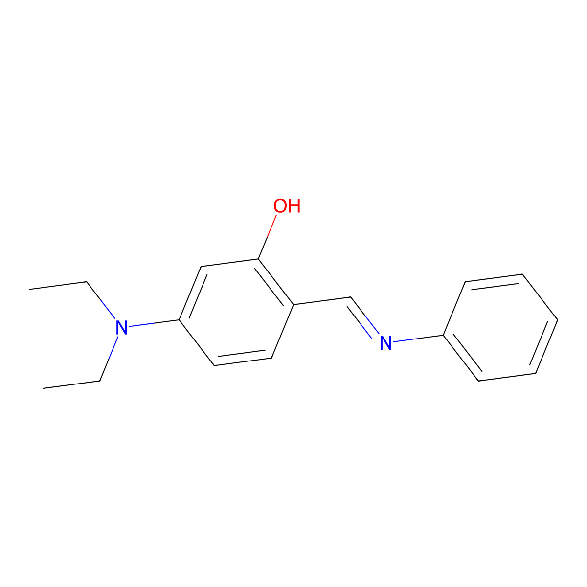 5-(Diethylamino)-2-[(phenylimino)methyl]phenol molecular structure, CAS 23764-64-9