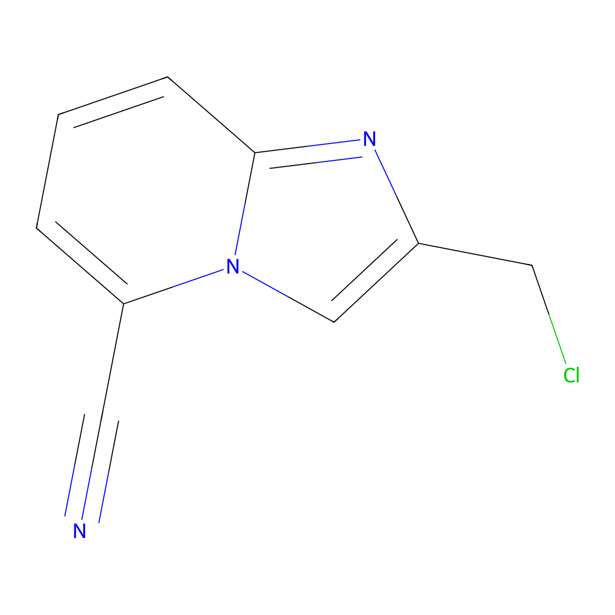 2-(chloromethyl)Imidazo[1,2-a]pyridine-5-carbonitrile molecular structure, CAS 2376491-55-1