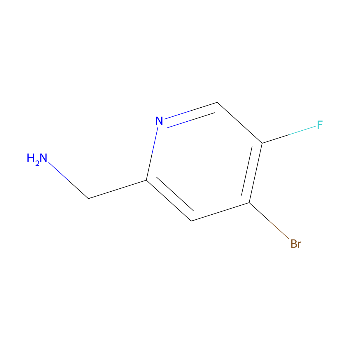 (4-Bromo-5-fluoropyridin-2-yl)methanamine molecular structure, CAS 2376492-92-9