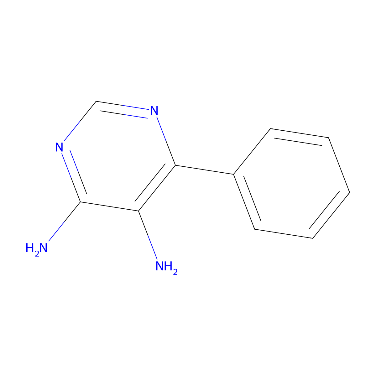 6-Phenyl-4,5-pyrimidinediamine molecular structure, CAS 23766-66-7