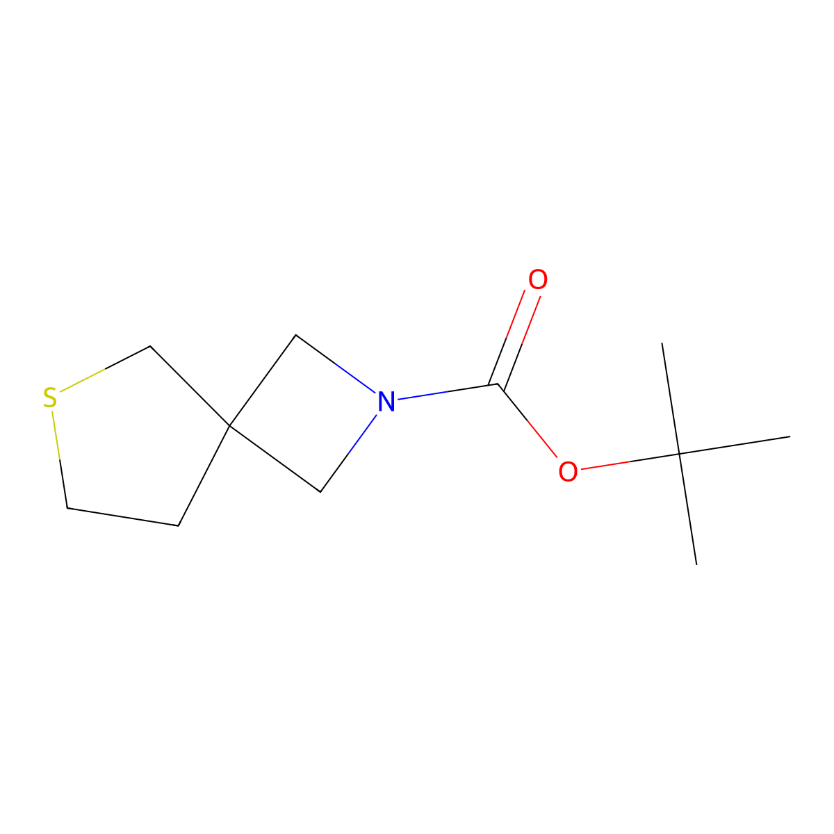 Tert-butyl 6-thia-2-azaspiro[3.4]octane-2-carboxylate molecular structure, CAS 2376600-05-2