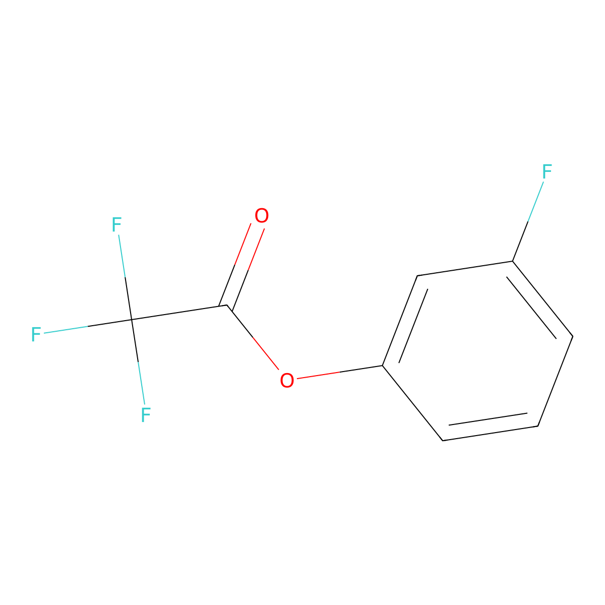 3-Fluorophenyl trifluoroacetate molecular structure, CAS 2376621-45-1