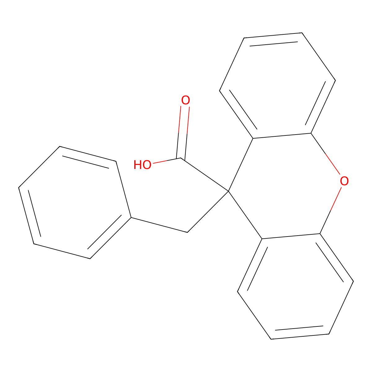 9-Benzyl-9H-xanthene-9-carboxylic acid molecular structure, CAS 2376634-13-6