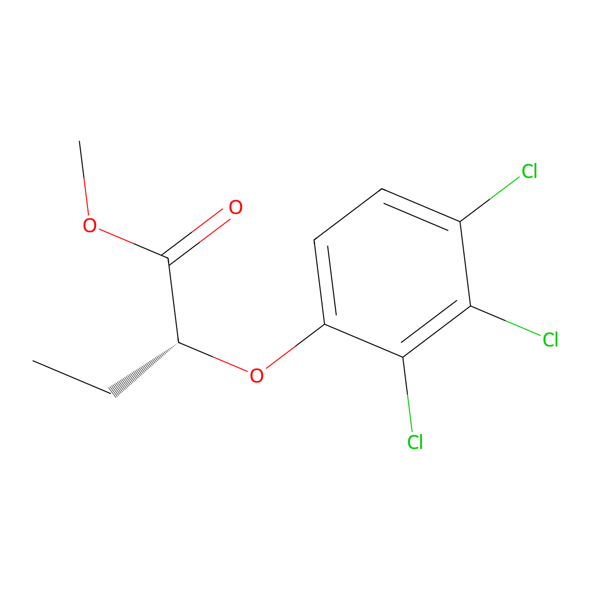 Methyl (R)-2-(2,3,4-trichlorophenoxy)butanoate molecular structure, CAS 2376634-17-0