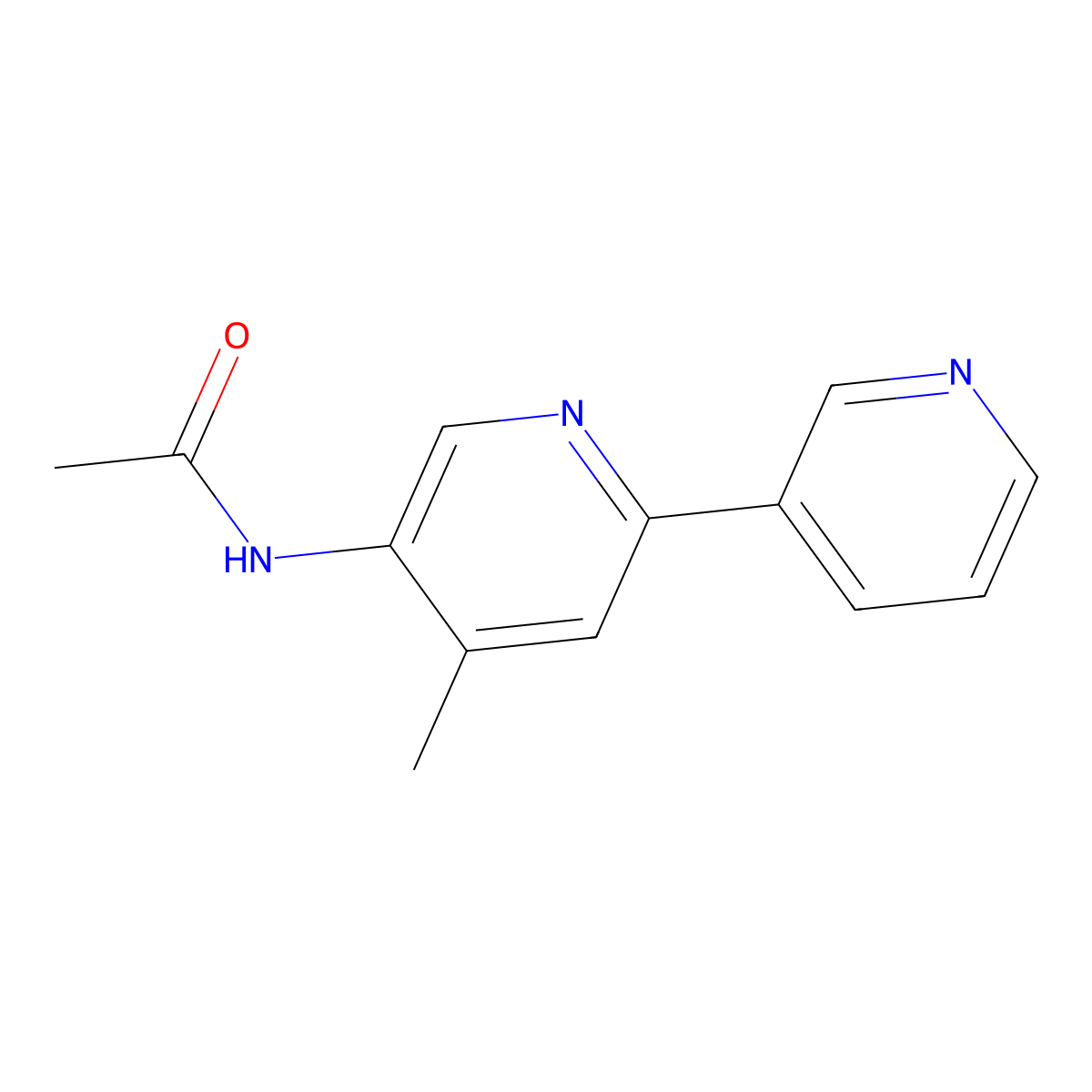 N-(4-Methyl-[2,3'-bipyridin]-5-YL)acetamide molecular structure, CAS 2376634-19-2
