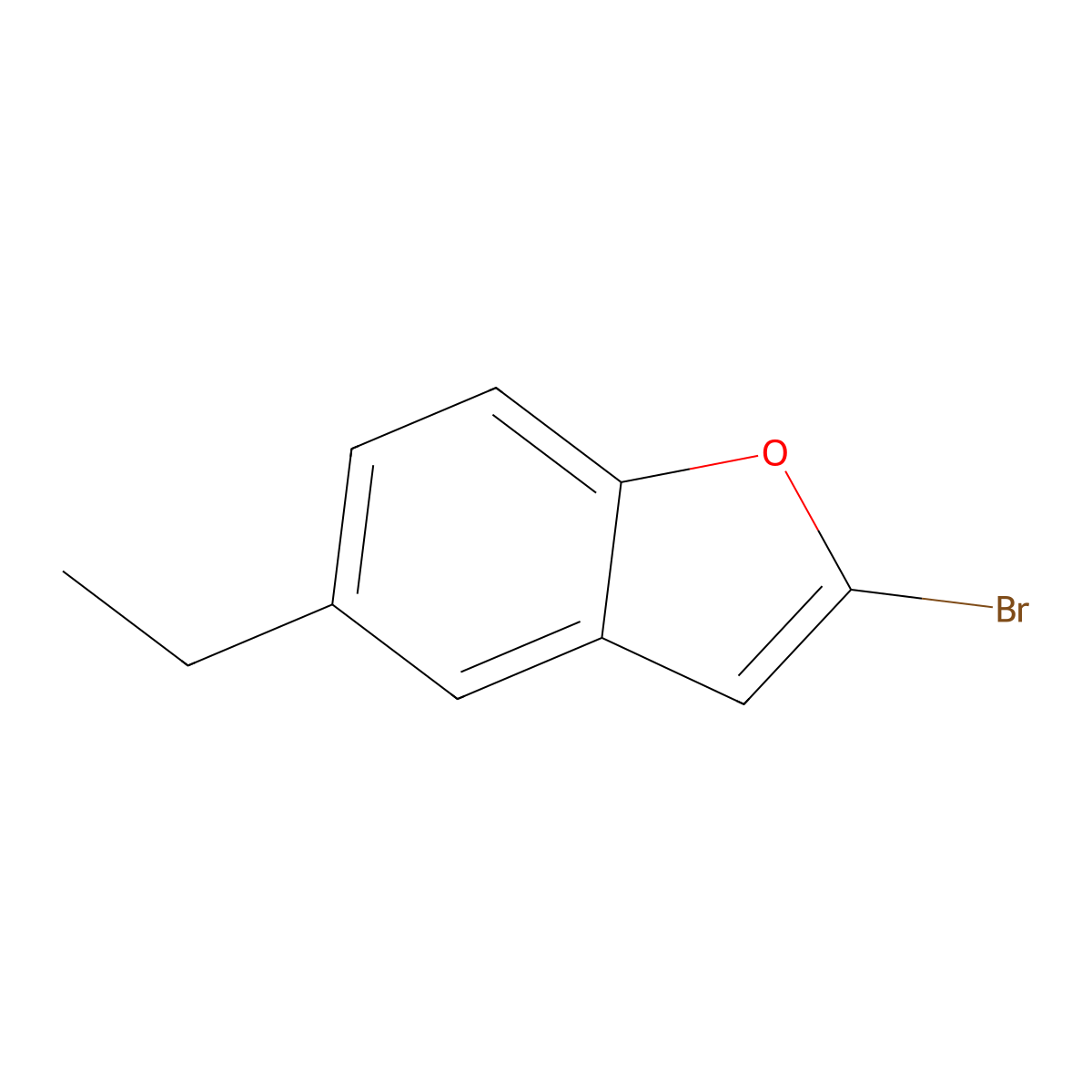 2-Bromo-5-ethylbenzofuran molecular structure, CAS 2376656-61-8