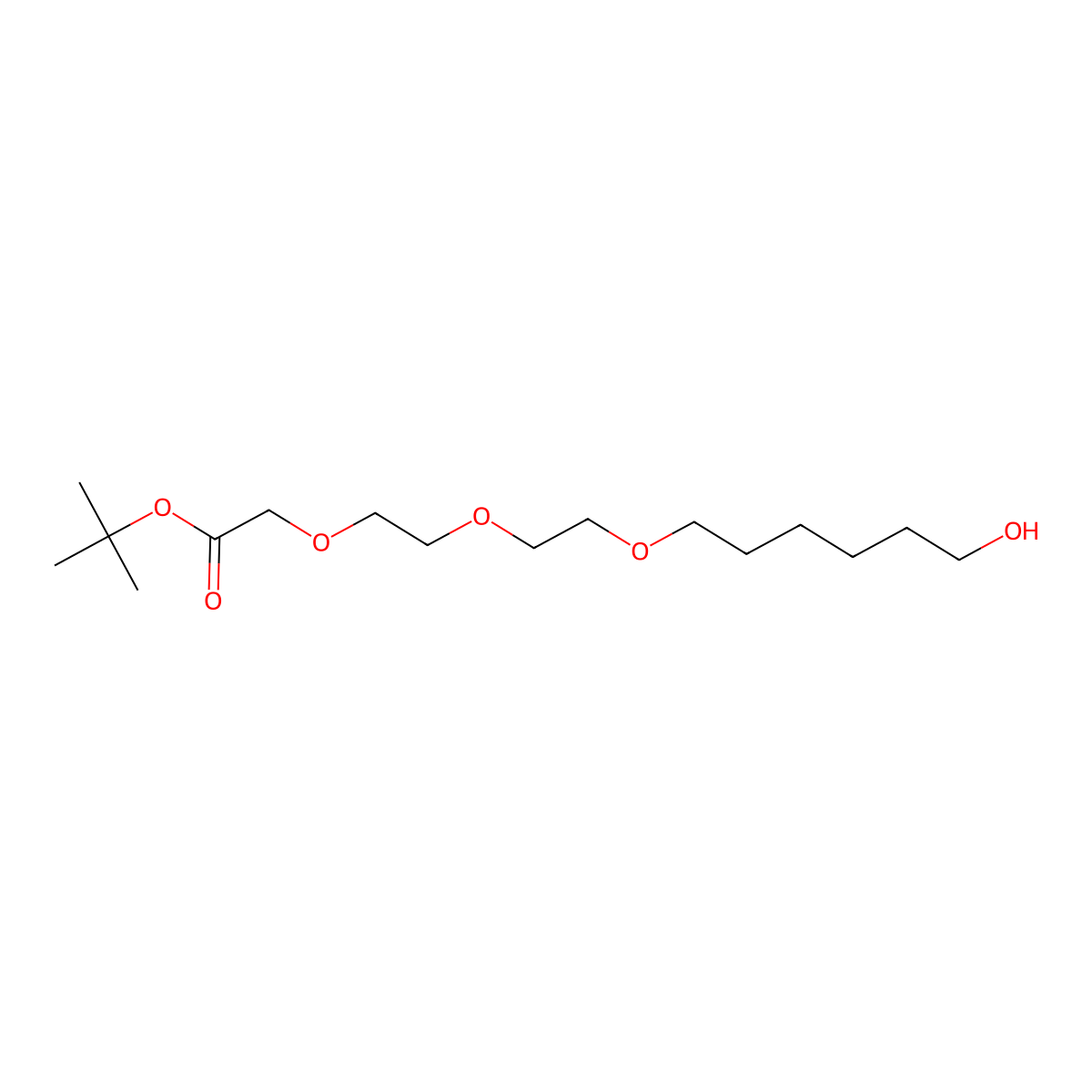 Boc-C1-PEG3-C4-OH molecular structure, CAS 2376724-97-7