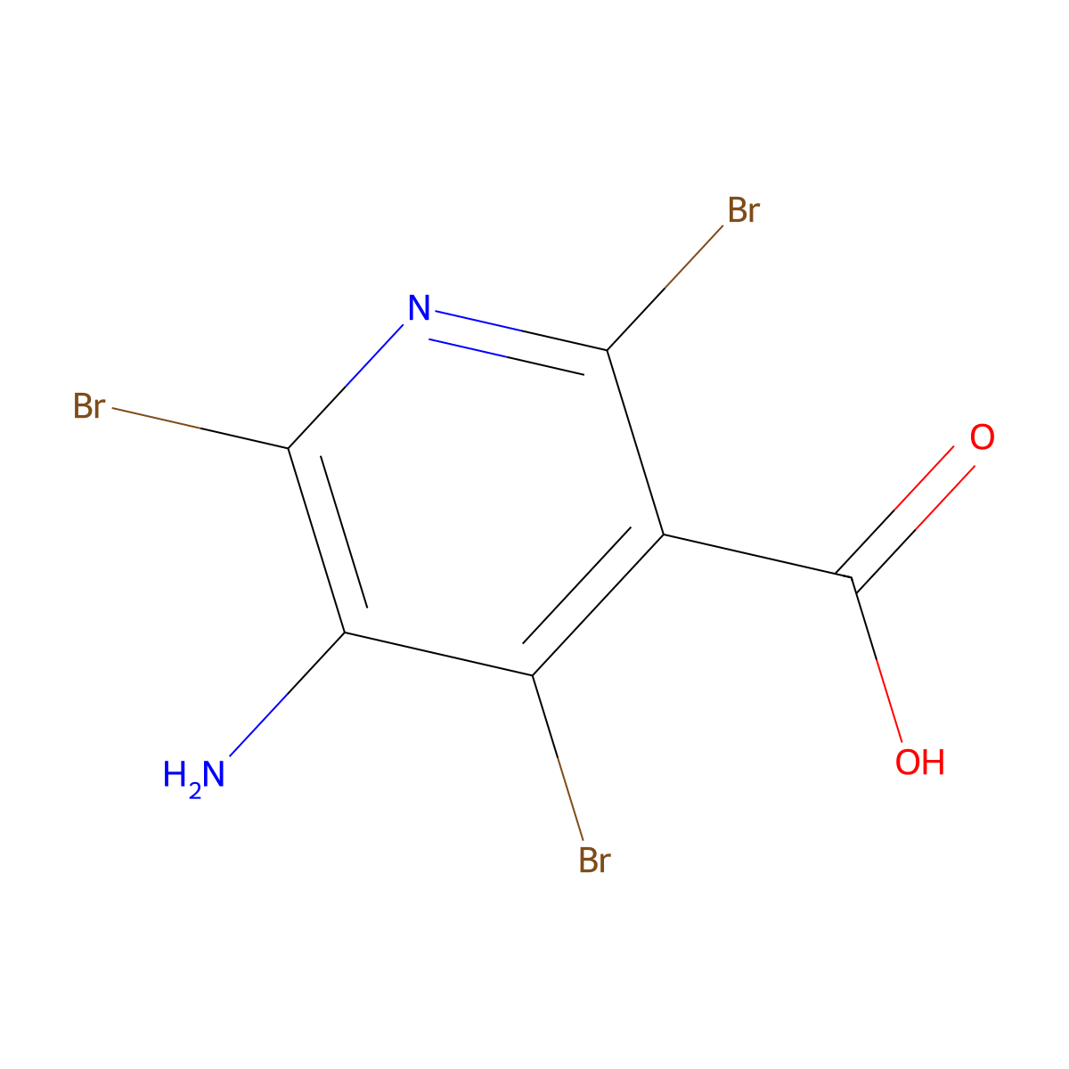 5-Amino-2,4,6-tribromopyridine-3-carboxylic acid molecular structure, CAS 2376726-51-9