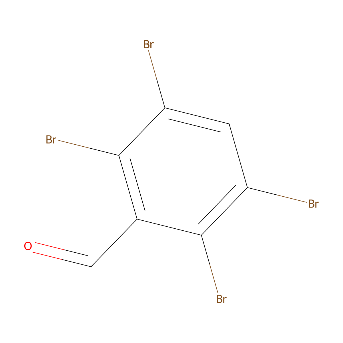 2,3,5,6-Tetrabromobenzaldehyde molecular structure, CAS 2376726-54-2