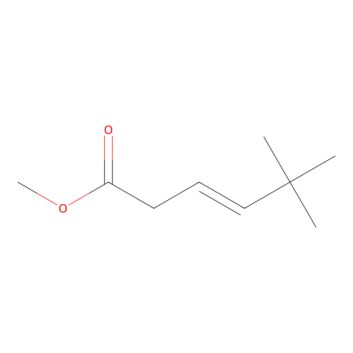 methyl(3E)-5,5-dimethylhex-3-enoate molecular structure, CAS 2376851-89-5
