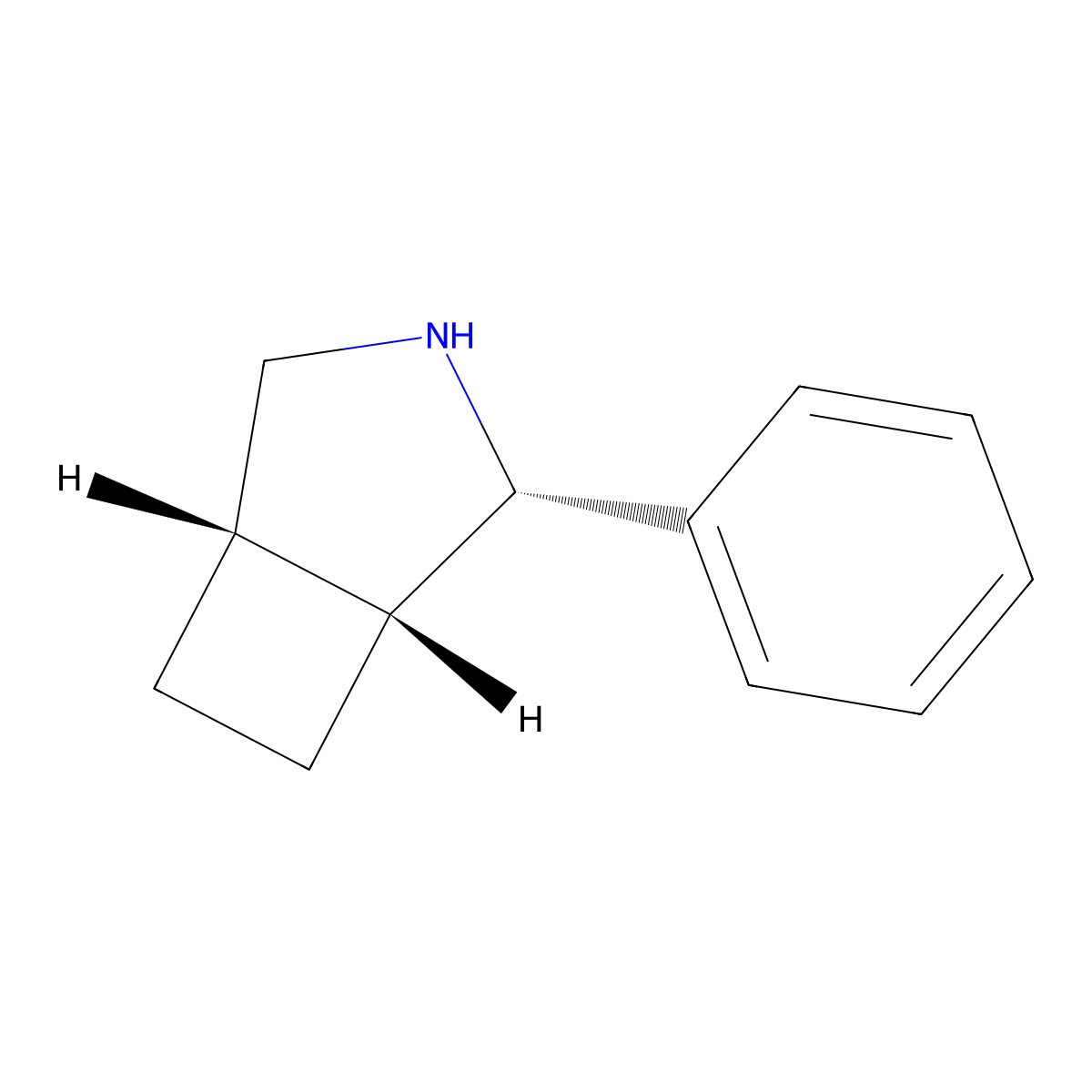 rac-(1R,2S,5S)-2-phenyl-3-azabicyclo[3.2.0]heptane molecular structure, CAS 2377004-89-0