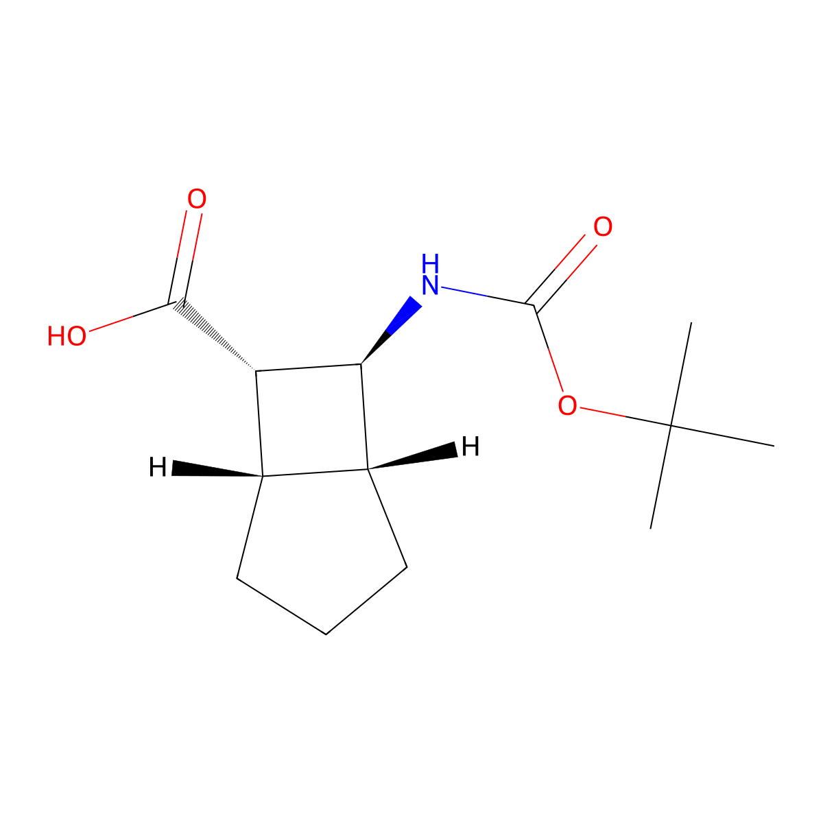 (1R,5S,6S,7S)-7-[(2-Methylpropan-2-yl)oxycarbonylamino]bicyclo[3.2.0]heptane-6-carboxylic acid molecular structure, CAS 2377004-91-4