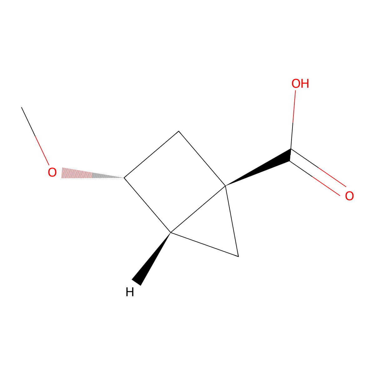 (1R,3R,4S)-3-Methoxybicyclo[2.1.0]pentane-1-carboxylic acid molecular structure, CAS 2377005-23-5