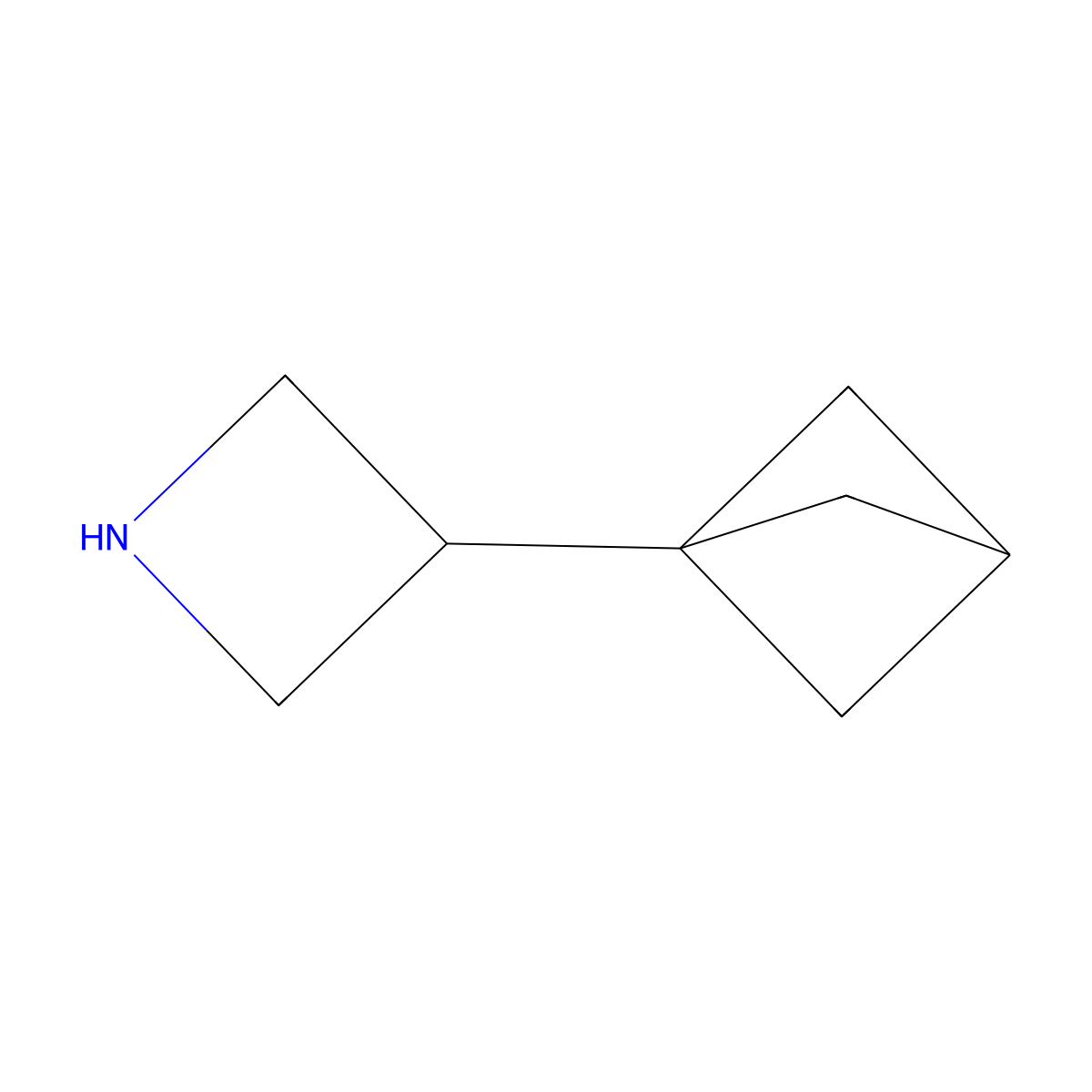3-{Bicyclo[1.1.1]pentan-1-yl}azetidine molecular structure, CAS 2377030-95-8