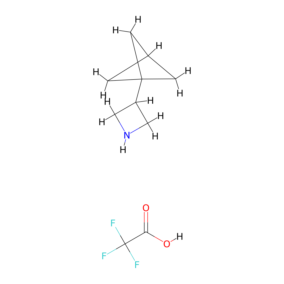3-(Bicyclo[1.1.1]pentan-1-YL)azetidine trifluoroacetate molecular structure, CAS 2377030-96-9
