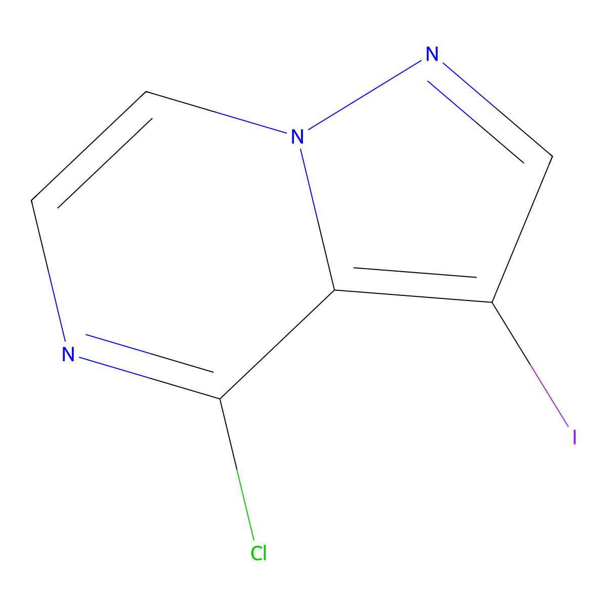 4-Chloro-3-iodopyrazolo(1,5-a)pyrazine molecular structure, CAS 2377031-00-8