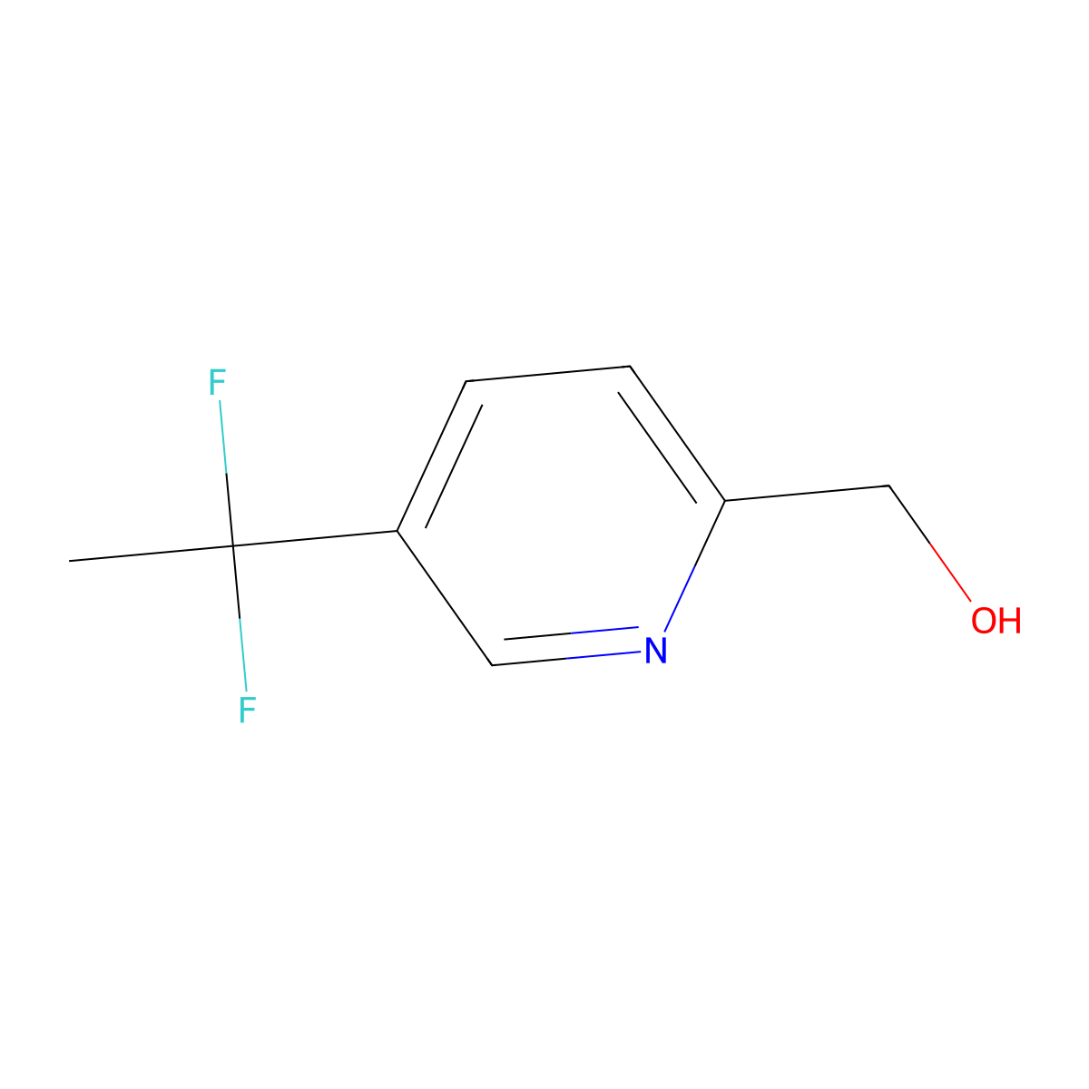 [5-(1,1-Difluoroethyl)pyridin-2-yl]methanol molecular structure, CAS 2377031-03-1