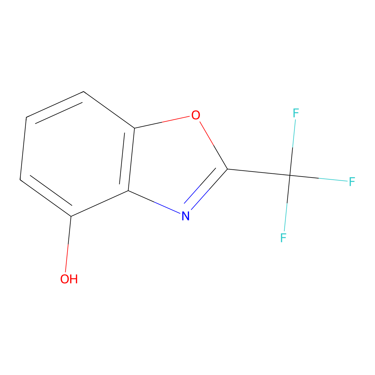2-(Trifluoromethyl)-1,3-benzoxazol-4-ol molecular structure, CAS 2377031-06-4