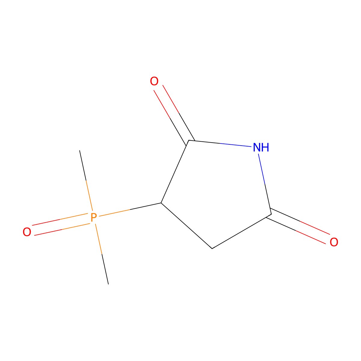 3-(Dimethylphosphoryl)pyrrolidine-2,5-dione molecular structure, CAS 2377031-43-9