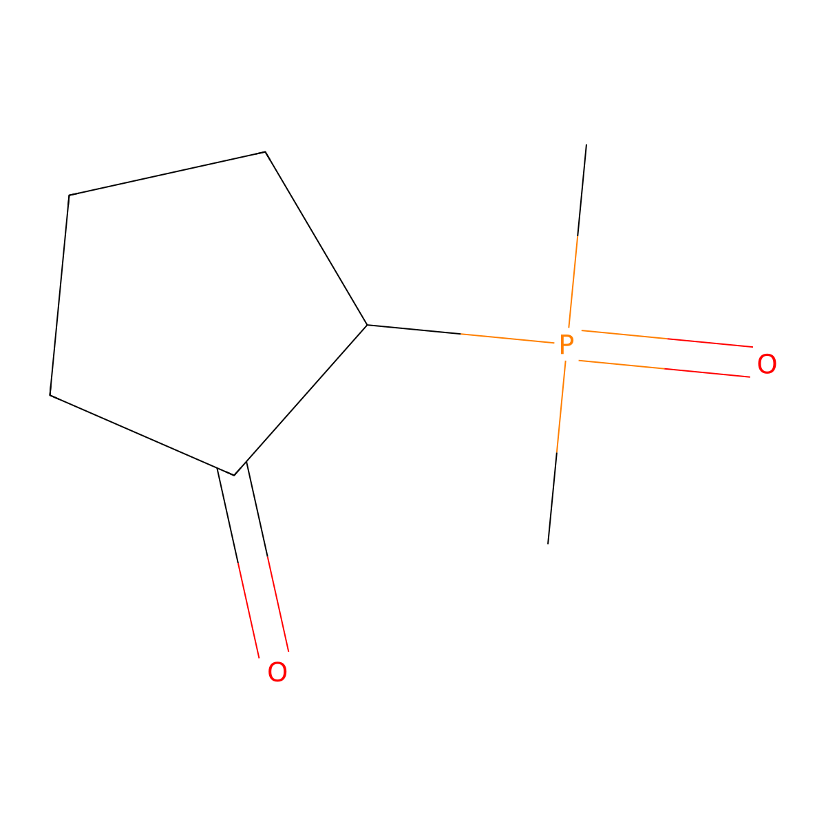 2-(Dimethylphosphoryl)cyclopentan-1-one molecular structure, CAS 2377031-55-3