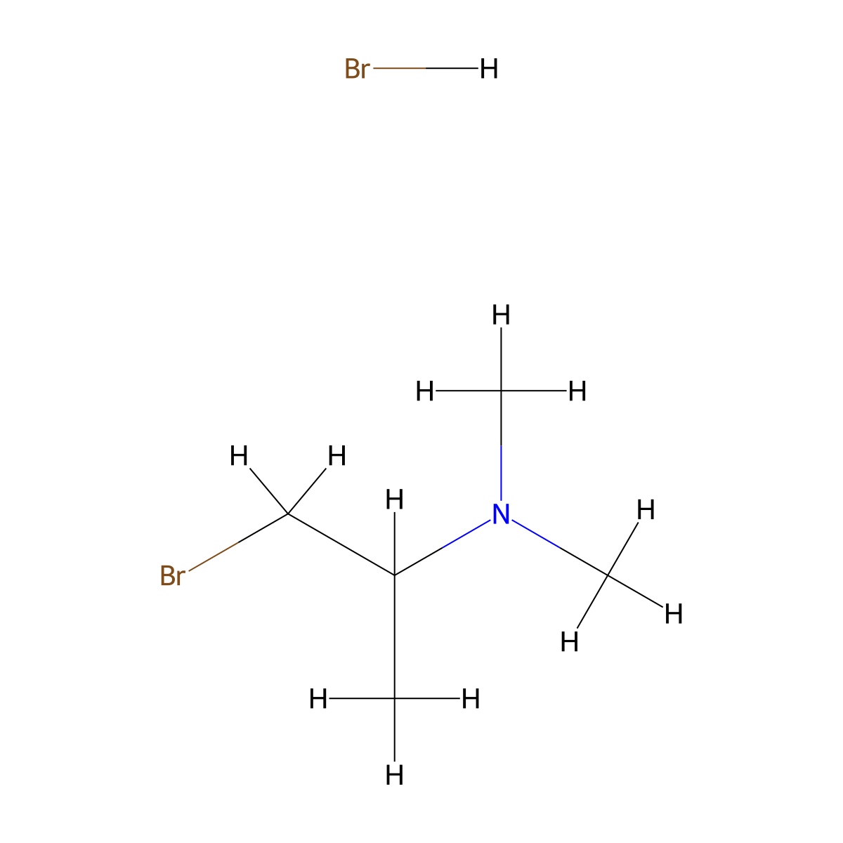 (1-Bromopropan-2-yl)dimethylaminehydrobromide molecular structure, CAS 2377031-80-4