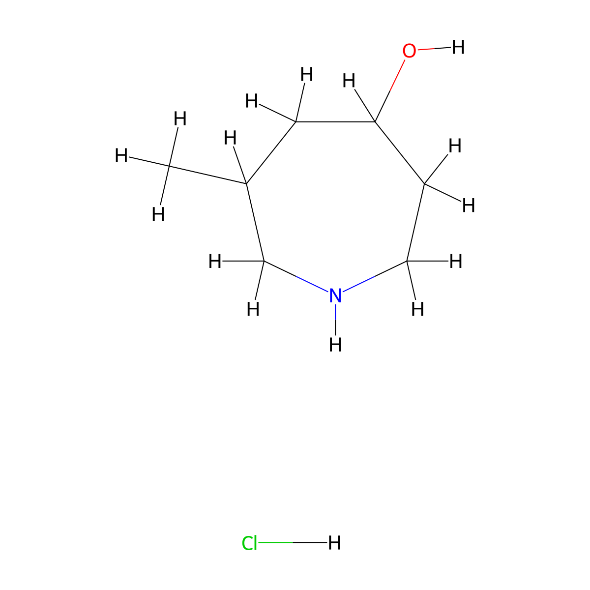 6-Methylazepan-4-ol hydrochloride molecular structure, CAS 2377031-86-0